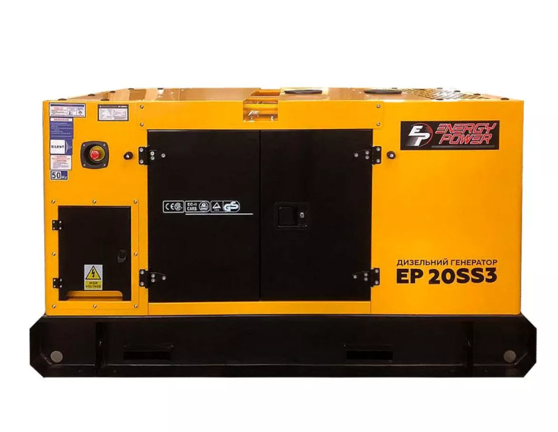 Електростанція дизельна (3 Ф) - EP20SS3 (20кВА/16кВт номін, бл.авт) (ENERGY POWER)